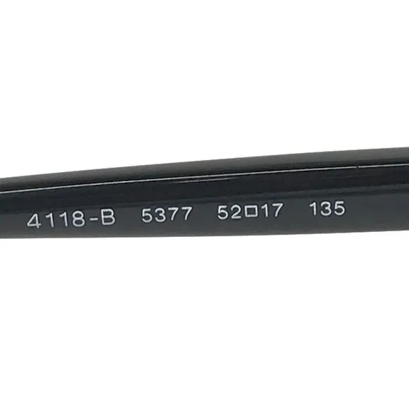 Bvlgari Eyeglasses Frames 4118-B 5377 Black Yellow Gray Striped 52-17-135 - Picture 10 of 11